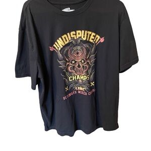 Under Disguise-Undisputed Champ-Ultimate Mixed Combat Pull over Graphic Tee-XL